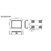 愛普生晶振,SG3225CAN晶振,3225mm晶振