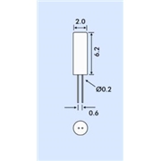 Euroquartz晶振,2*6晶振,圓柱晶振