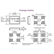 康納溫菲爾德晶振,CS-018晶振,CS-018-114.285M晶振