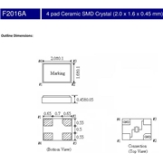 FCD-Tech晶振,F2016A晶振,F2016A‐3050D30F‐20.000MHz晶振