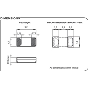 微晶晶振CC7V-T1A,CC7V-T1A-32.768k-9pF-20PPM-TC-QA貼片諧振器